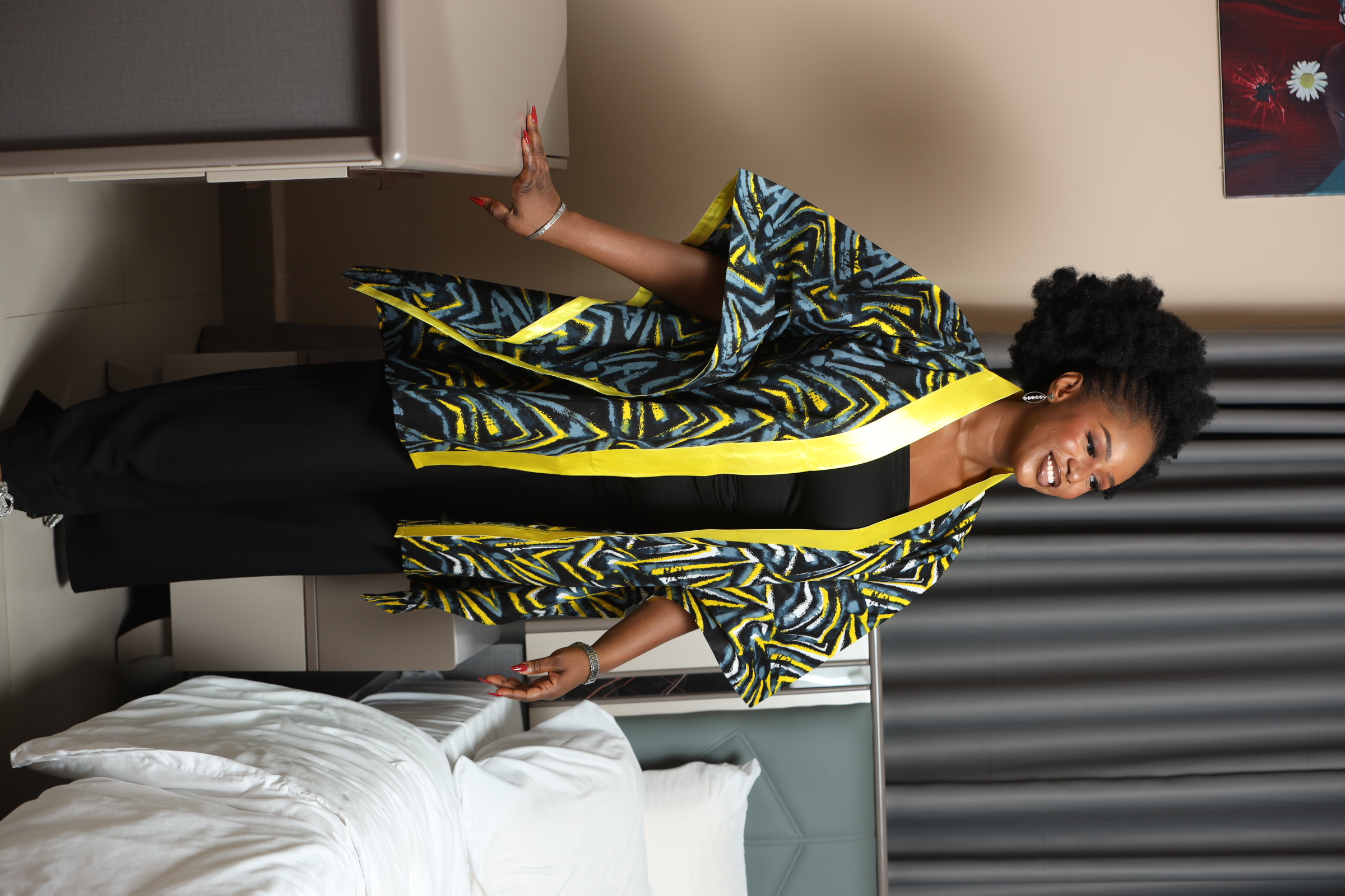 FATI WOMEN'S AFRICAN PRINT KIMONO